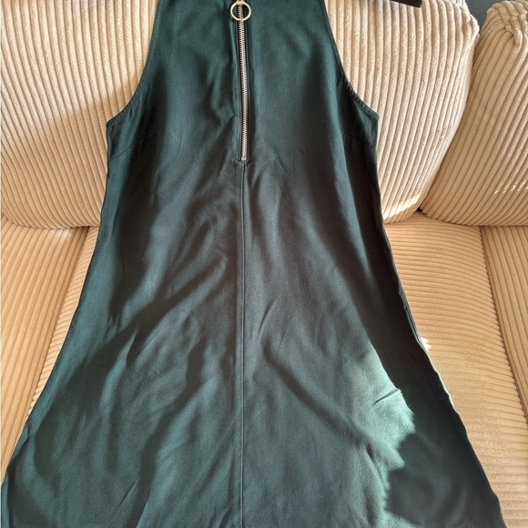 Dark emerald green Mango A line dress size S - Picture 6 of 7